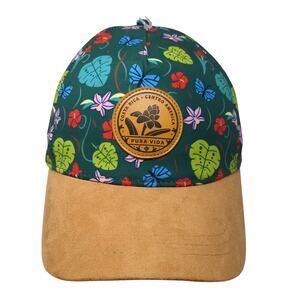 Costa Rica Centro America Baseball Cap Multicolor One Size Adjustable Floral